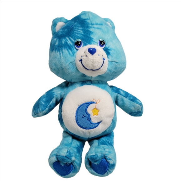 Care Bears Other - 2003 Care Bears Blue Tye Dye BEDTIME BEAR Plush 11"